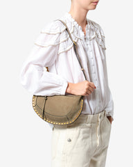 Oskan Moon bag in suede leather