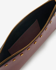 Oskan leather flat pouch
