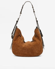 Bolton Hobo Bag in Suede Leather