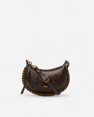 Oskan Moon Bag in Python-Effect Grained Leather