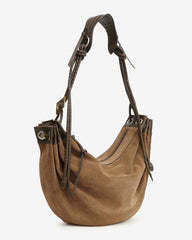 Maia Large Bag in Suede Leather