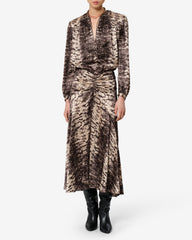 Laren silk skirt