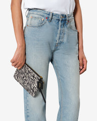 Oskan Pony leather zip pouch