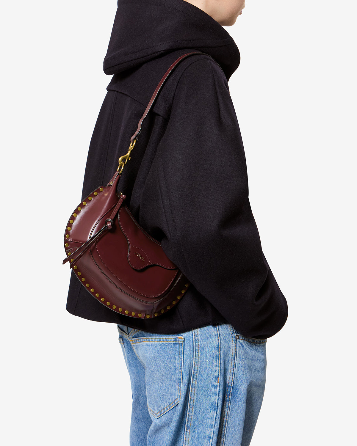 Moon Pocket bag in leather