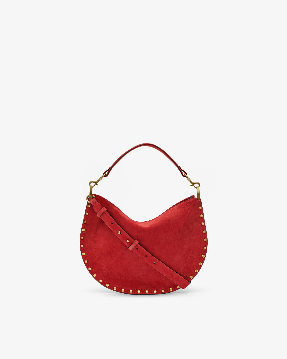Oskan Soft Zip Bag in Suede Leather
