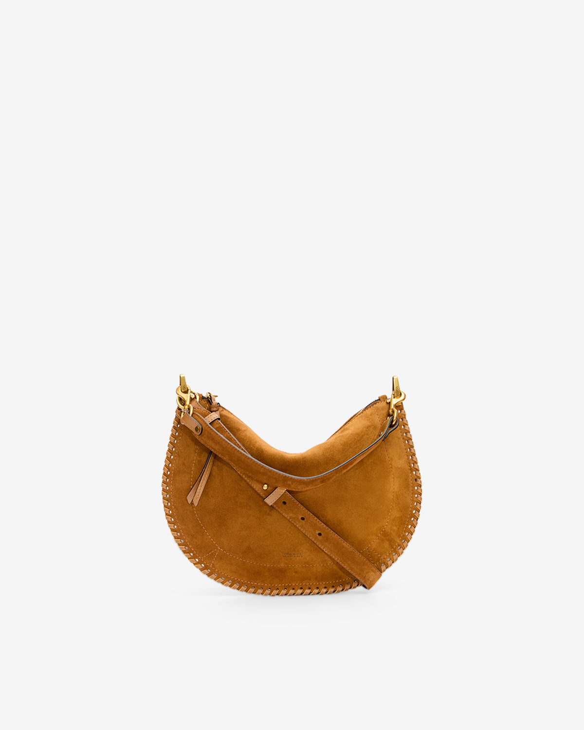 Oskan Soft Zip Bag in Suede Leather