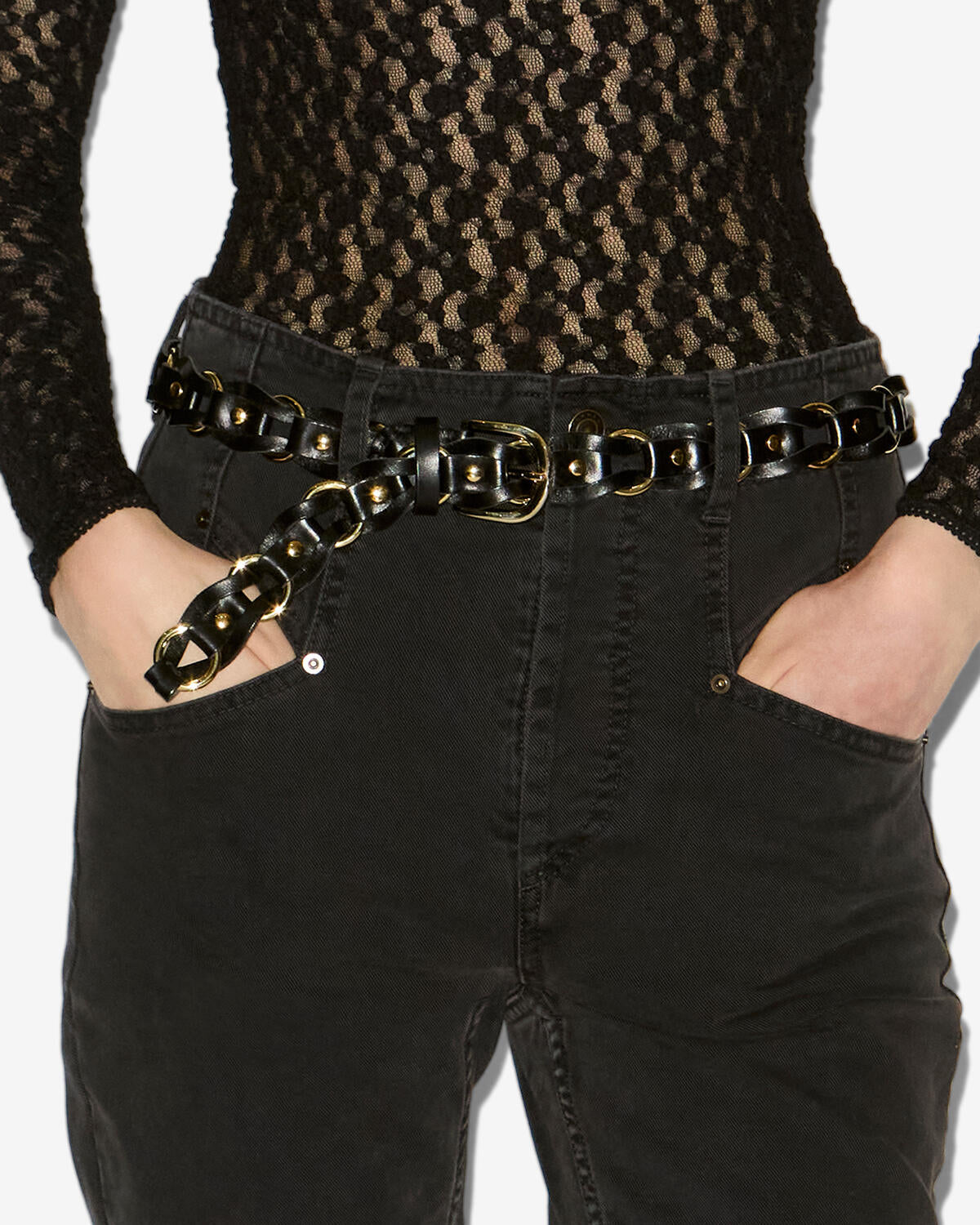 Bali bovine leather belt
