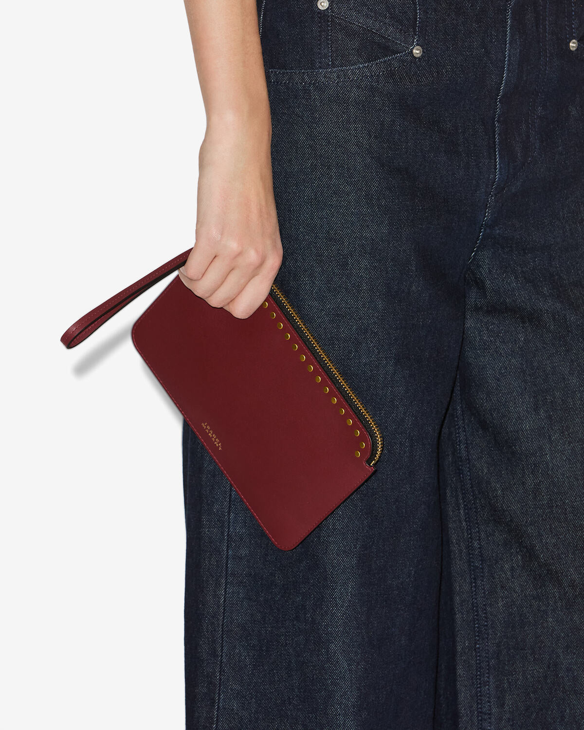 Oskan leather flat pouch