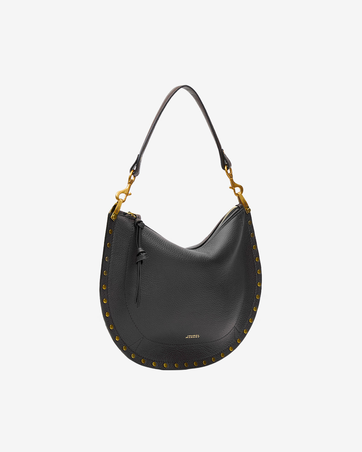 Oskan Soft Zip Bag in Grained Leather