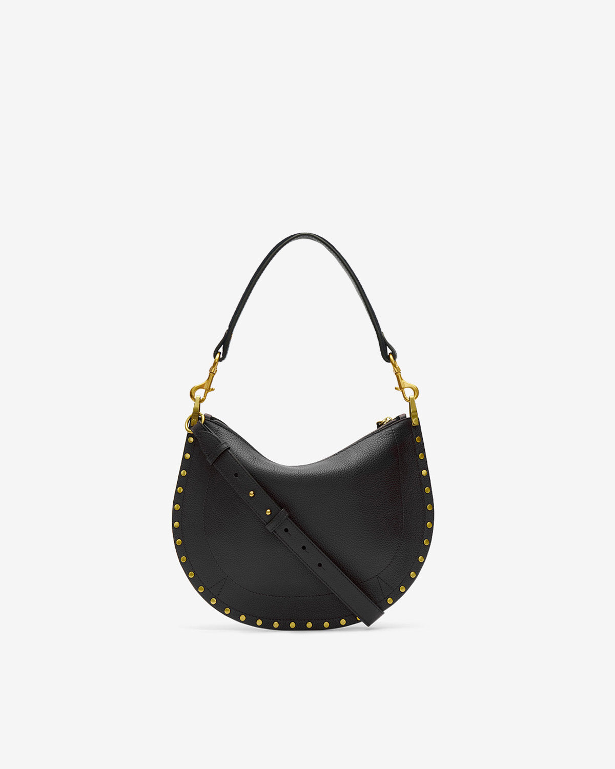 Oskan Soft Zip Bag in Grained Leather