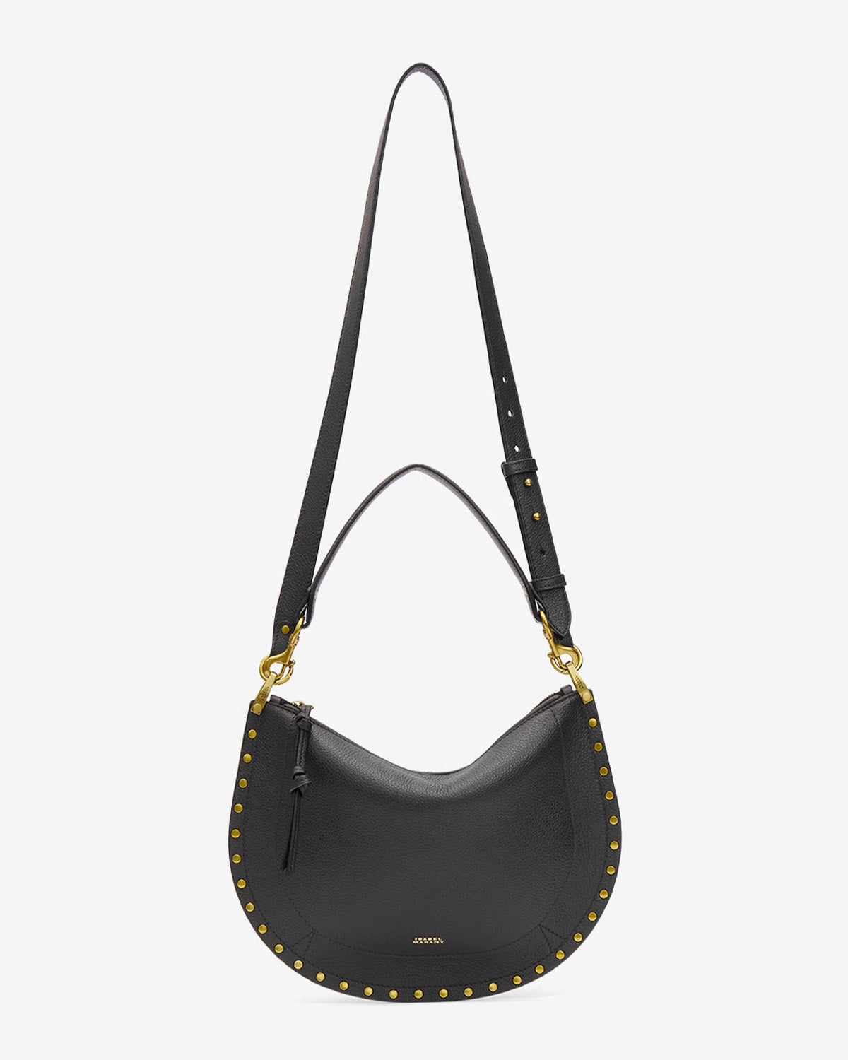 Oskan Soft Zip Bag in Grained Leather