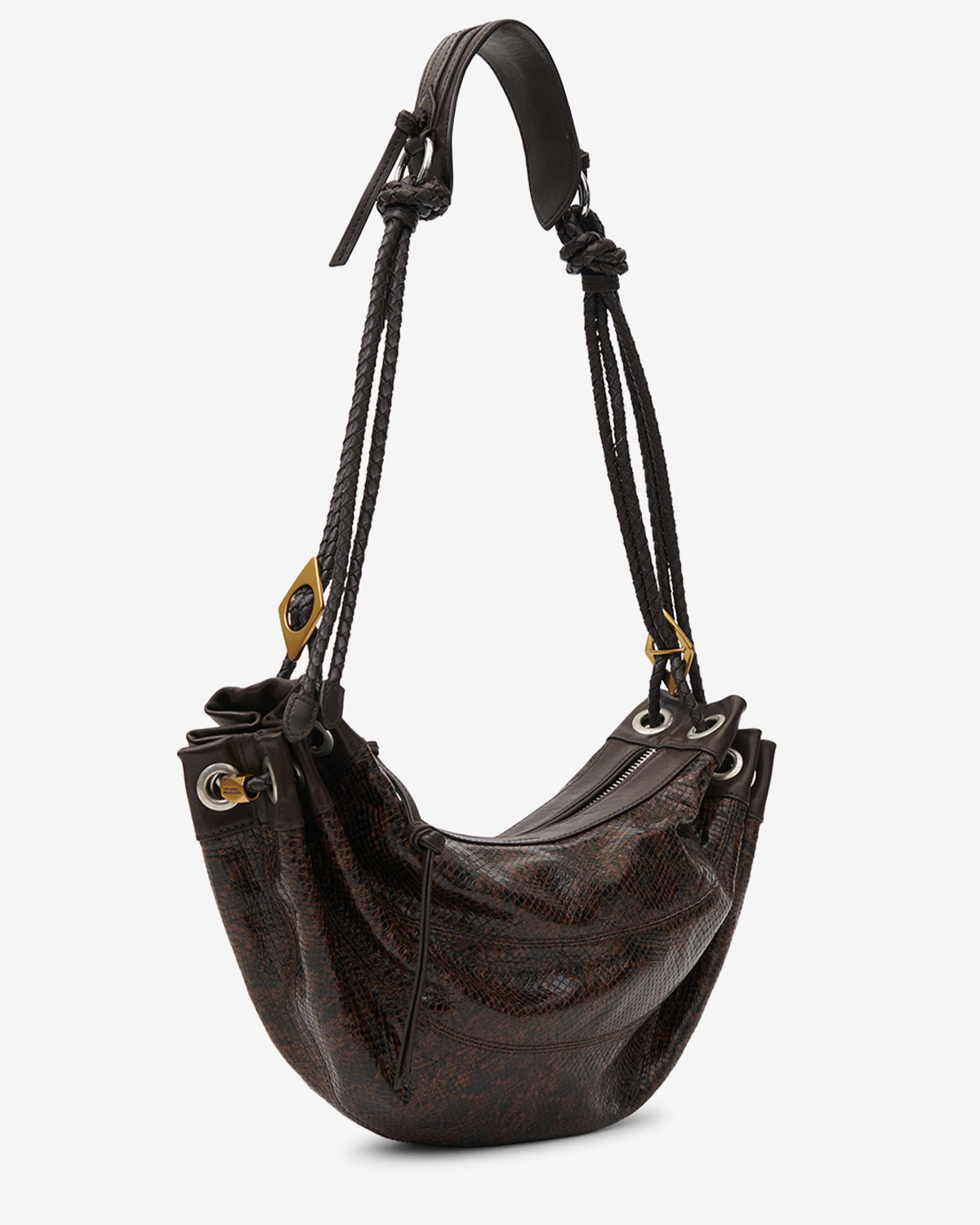 Maia Medium Bag in Python-Effect Leather