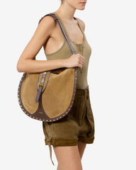 Oskan Hobo Soft Bag in Suede Leather