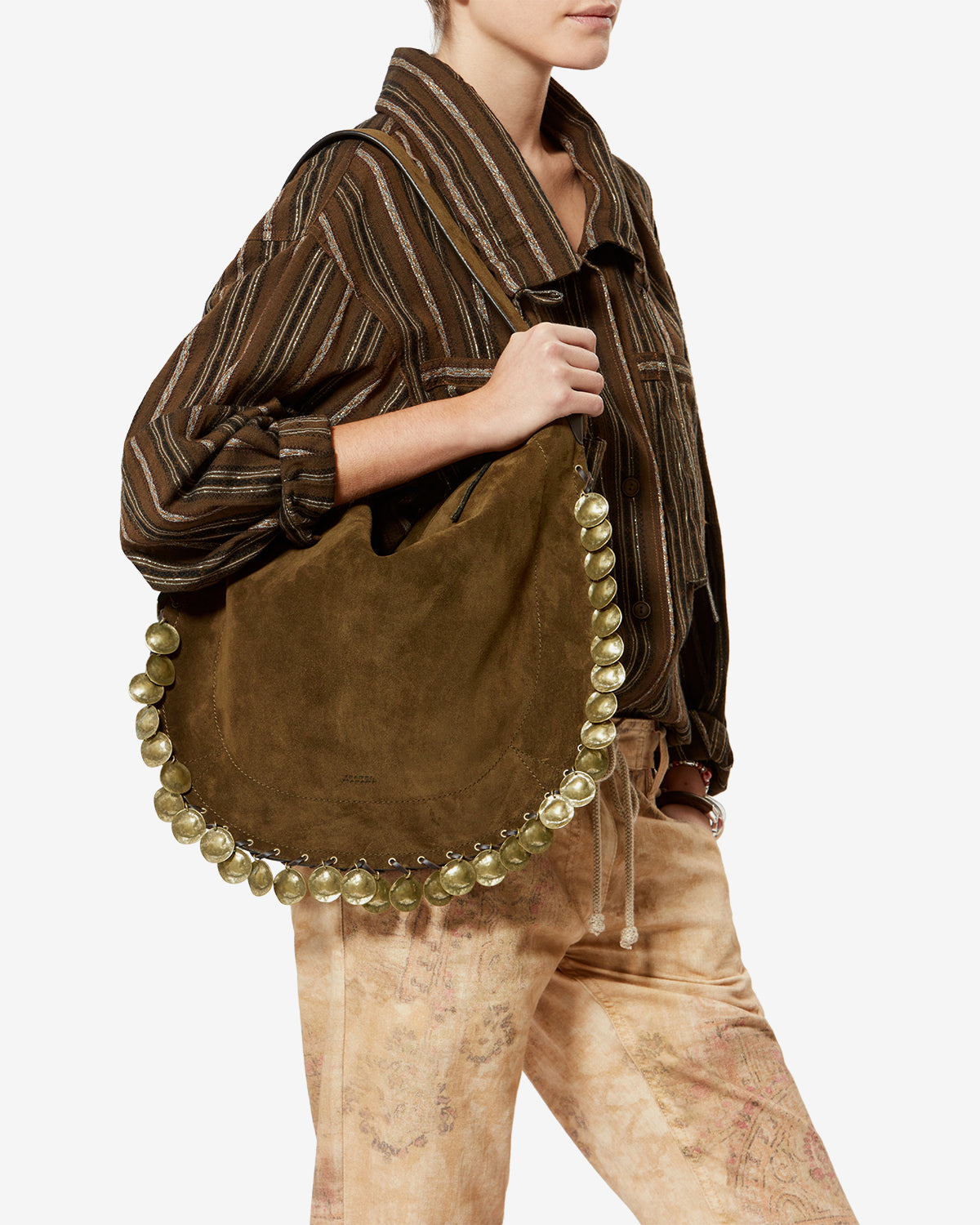 Oskan Hobo Soft Bag in Suede Leather