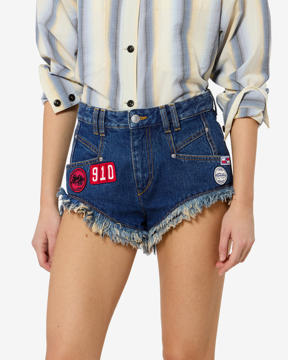 ENEIDALA DENIM SHORTS