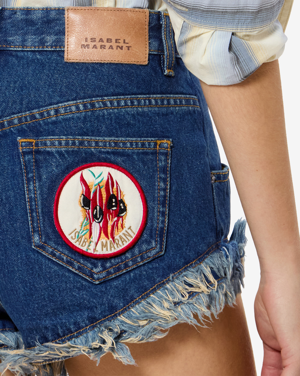 ENEIDALA DENIM SHORTS