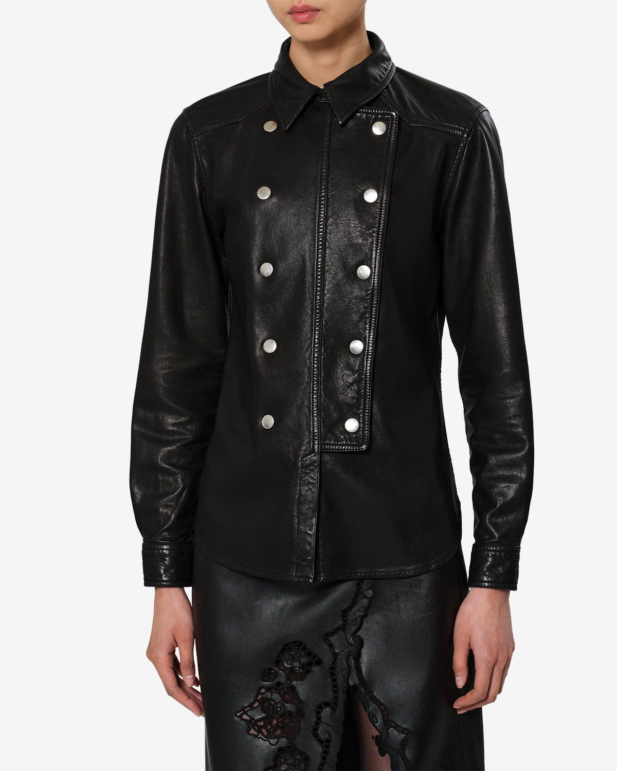 Valdy leather shirt