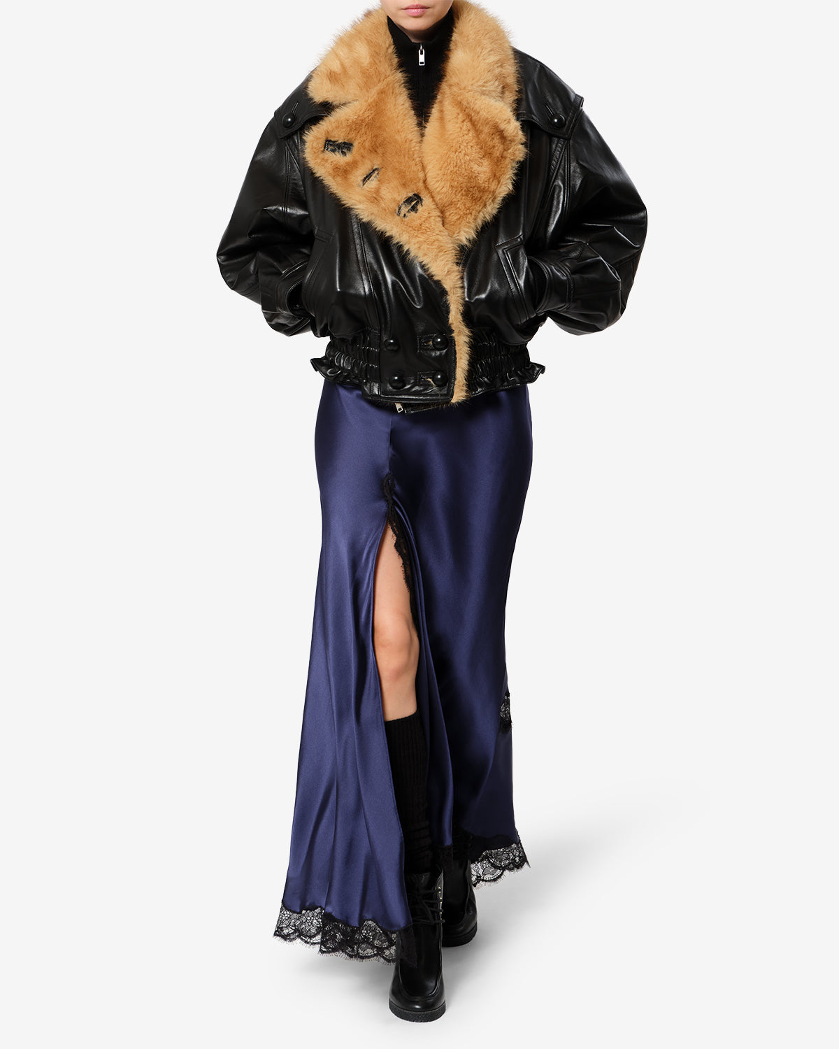 Alexandra silk skirt