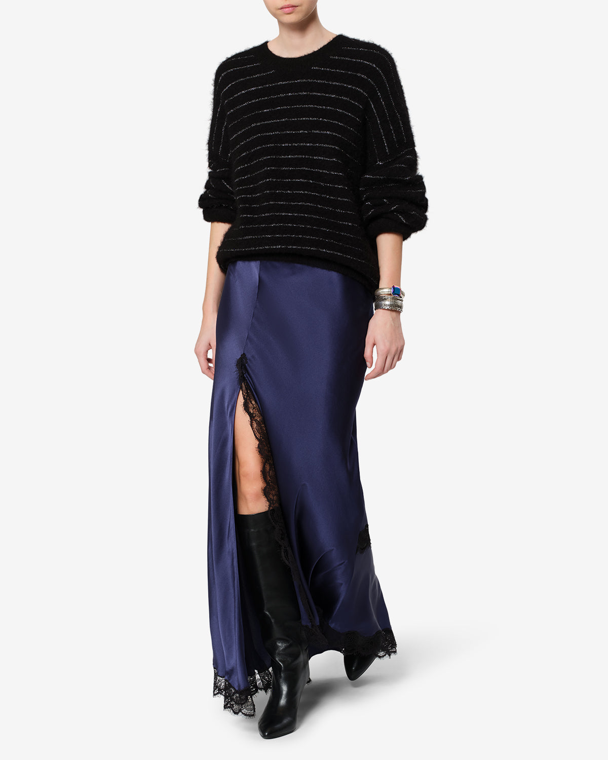 Alexandra silk skirt