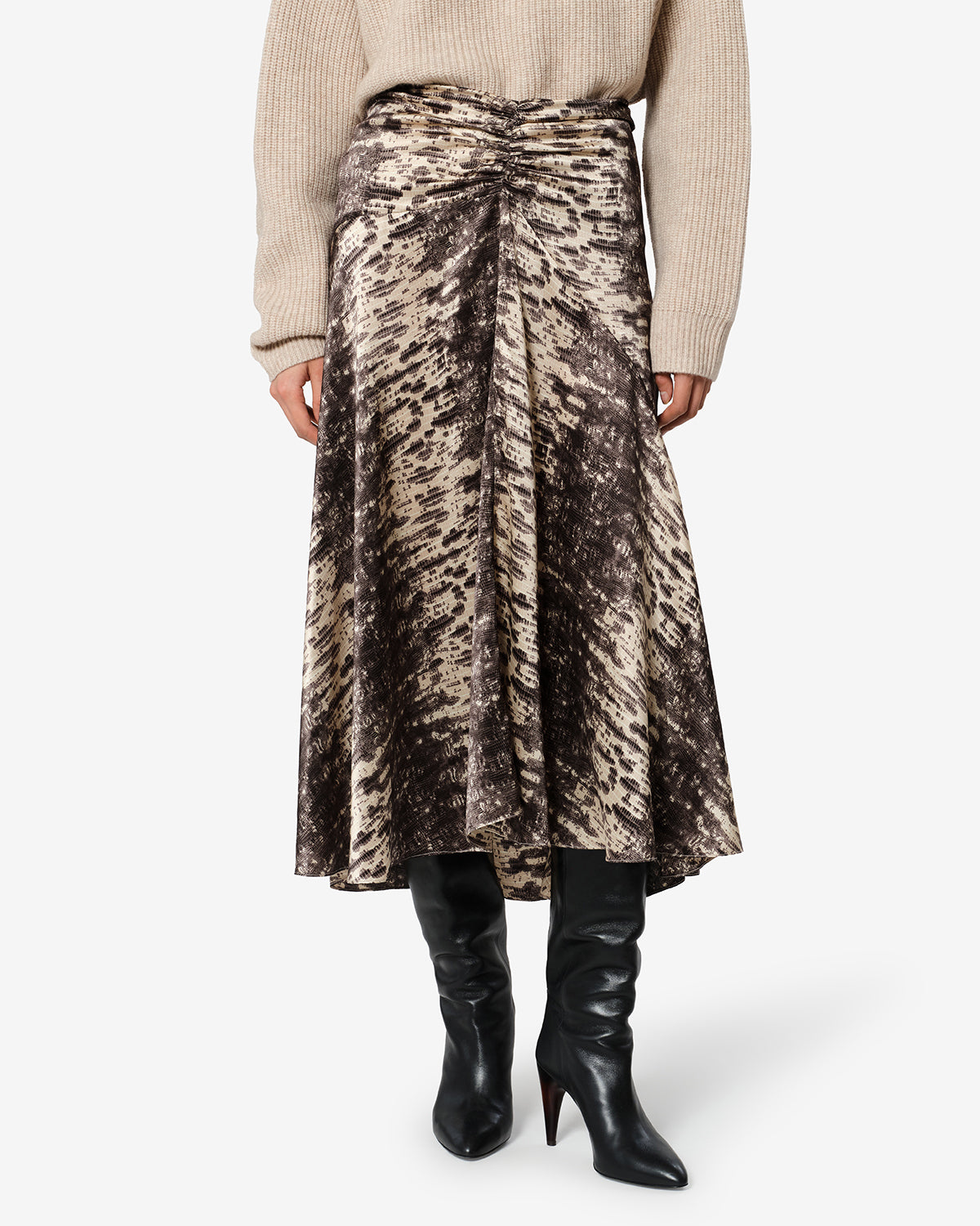 Laren silk skirt