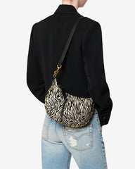 Oskan Moon bag in pony-effect leather
