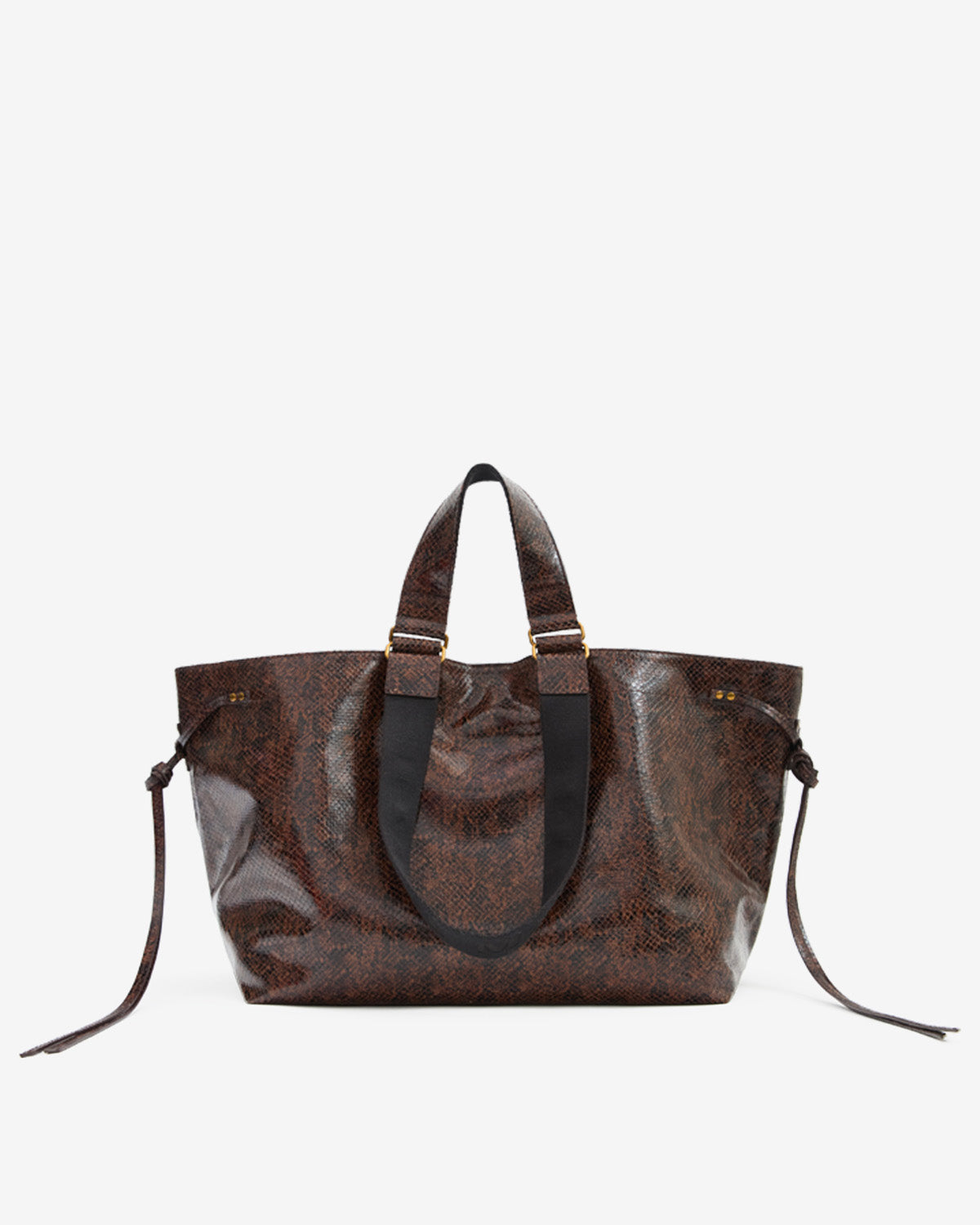Wardy bag in python-effect leather
