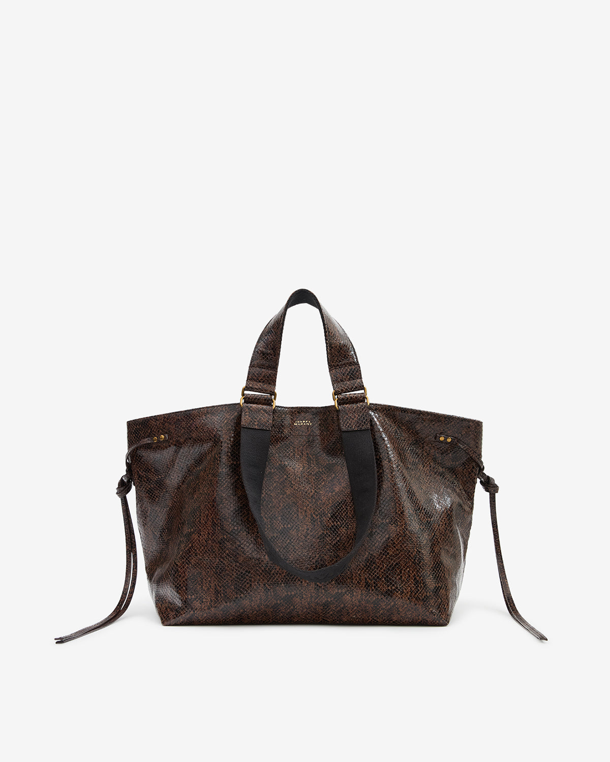 Wardy bag in python-effect leather