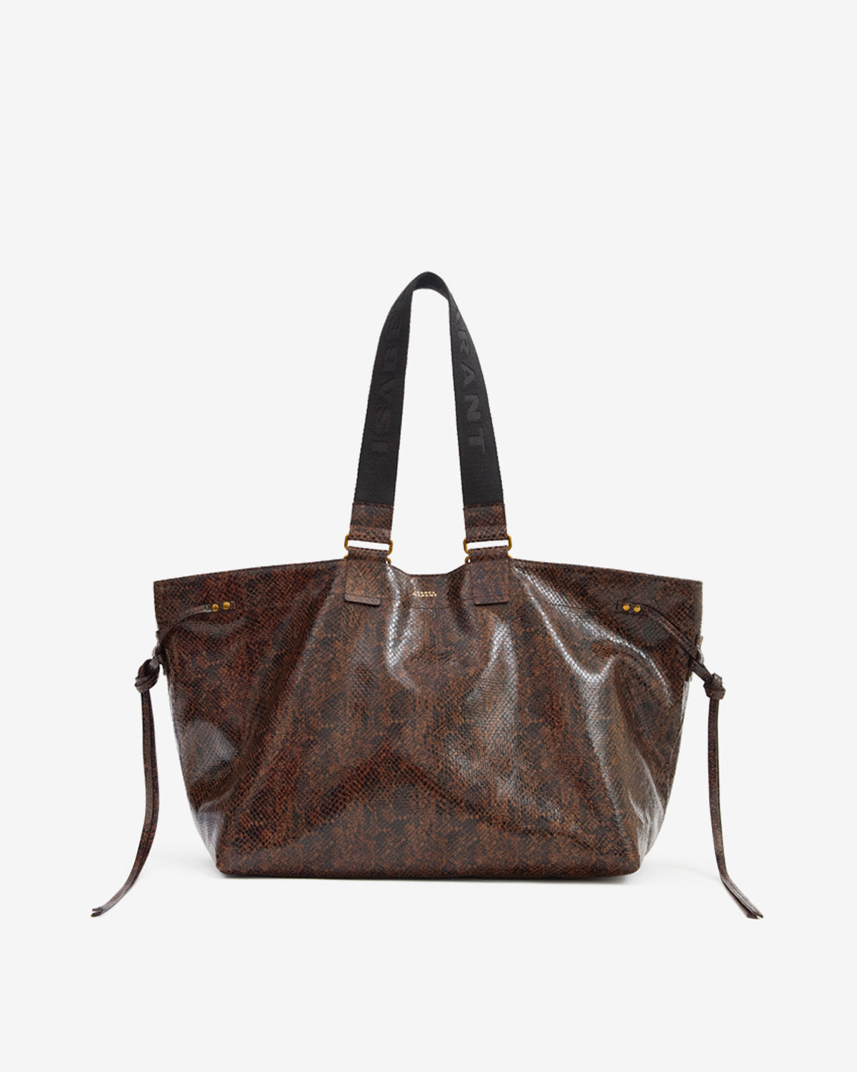 Wardy bag in python-effect leather