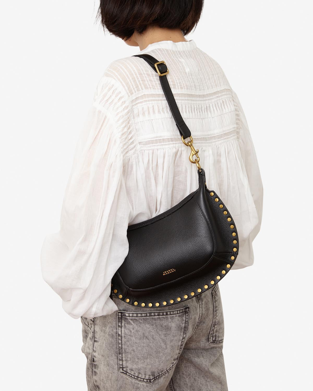 Oskan Moon bag in full-grain leather