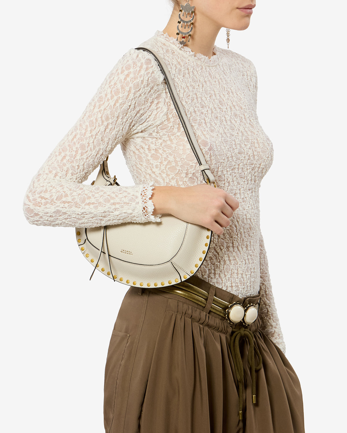 Oskan Moon bag in grained leather