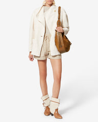 Bolton Hobo Bag in Suede Leather